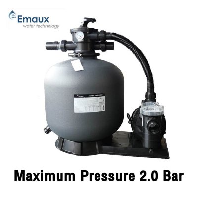 Emaux Filtration System FSP650-6W ชุดถังกรองพร้อมปั๊ม อัตราการกรอง 15.60 m3/h วาล์ว 1.5"